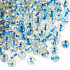 100Pcs Crackle Transparent Glass Beads GLAA-TADJ0001-12E-1