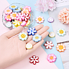 40Pcs 4 Styles Opaque Acrylic Beads ACRC-YW0001-02-5