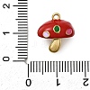 304 Stainless Steel Enamel Pendants STAS-I355-08G-05-3