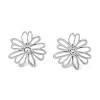 304 Stainless Steel Inlay Rhinestone Stud Earrings EJEW-S227-07P-1