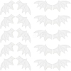 Leather Bat's Left & Right Wing Ornament Accessories DIY-GF0005-62A-1