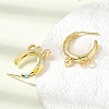Brass Enamel Stud Earrings KK-CBA8324-23G-04-2