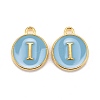 Golden Plated Alloy Enamel Charms X-ENAM-S118-04I-1