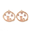 Alloy Enamel Pendants ENAM-M052-04G-B-2