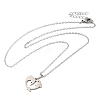 Non-Tarnish 306 Stainless Steel Pendant Necklace for Women NJEW-Q772-01P-09-1