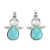 Synthetic Turquoise Pendants G-H180-04P-1