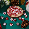 100Pcs Christmas Themed Plastic Beads KY-DC0001-53-4