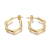 304 Stainless Steel Half Hoop Earrings EJEW-H100-10G-2