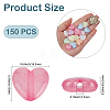 150Pcs Luminous Transparent Acrylic Beads OACR-PA0002-02-2