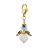 Angel Glass Seed Bead Pendant Decorations HJEW-MZ00085-3