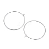 Silver Color Plated Brass Earring Hoops X-EC067-3S-2