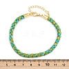 4MM Braided Nylon Cord Bracelets FIND-A057-01G-12-4