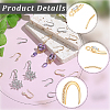 16Pcs 2 Colors Brass Cubic Zirconia Earring Hooks KK-BBC0027-64-6