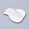 Acrylic Safety Brooches JEWB-D006-B03-3