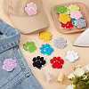 20Pcs 10 Colors Computerized Embroidery Cloth Iron on/Sew on Patches DIY-FG0010-16-4