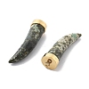 Natural Unakite Horn Pendants STAS-R130-03G-02-2