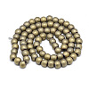 Electroplate Non-magnetic Synthetic Hematite Beads G-Q486-87F-2