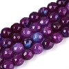Dyed Natural White Jade Beads Strands G-T139-6mm-60-15-4