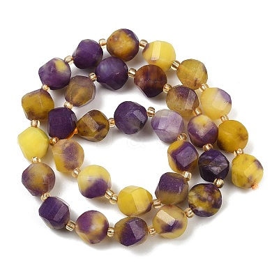Dyed Natural Jade Beads Strands G-U023-A20-01H-1
