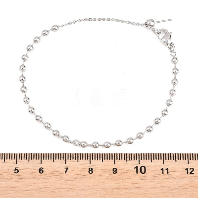 3MM Brass Ball Chain Bracelet Making KK-D238-03P-02-1