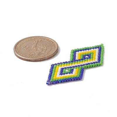 Handmade Loom Pattern MIYUKI Seed Beads PALLOY-MZ00085-1