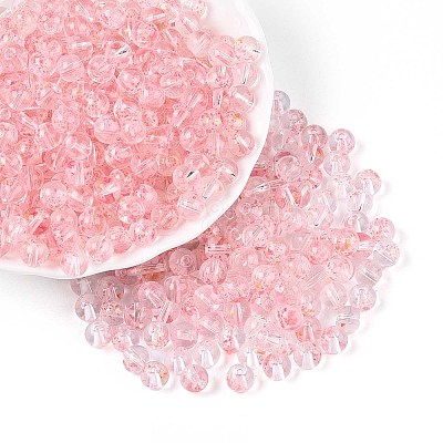 Baking Paint Transparent Glass Beads DGLA-T004-08J-1