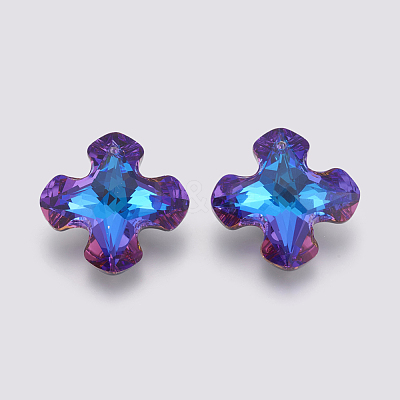 K9 Glass Rhinestone Pendants X-GLAA-K034-B05-1