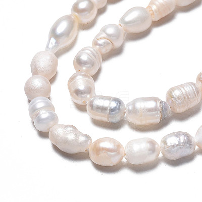 Natural Cultured Freshwater Pearl Beads Strands PEAR-N012-05F-1