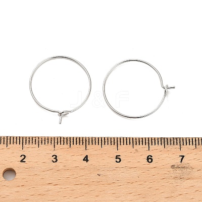 Brass Hoop Earring Findings KK-R112-038B-1