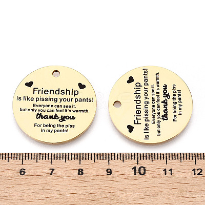 201 Stainless Steel Pendants STAS-T064-37G-15-1
