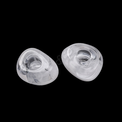 Two Tone Opaque Acrylic Beads MACR-Z002-02A-1