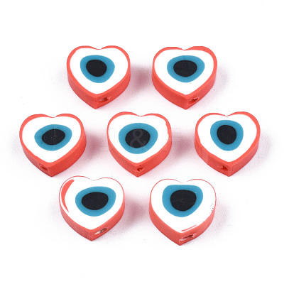 Handmade Polymer Clay Beads CLAY-T019-08F-1