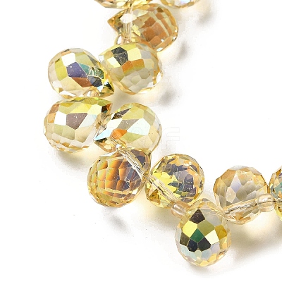 Electroplated Glass Beads EGLA-K062-01B-HP03-1