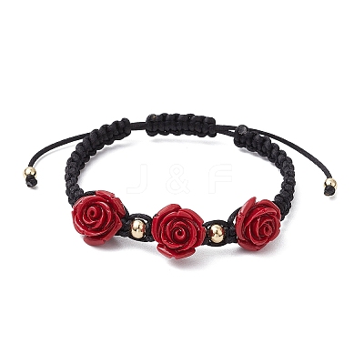 Nylon Cord Braided Bracelets for Women BJEW-JB11288-01-1