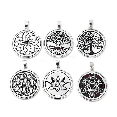 Natural White Shell Pendants SHEL-G017-01P-1