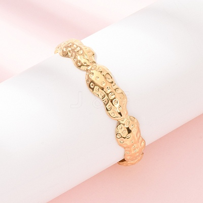 304 Stainless Steel Cuff Bangles for Women BJEW-C155-01D-G-1