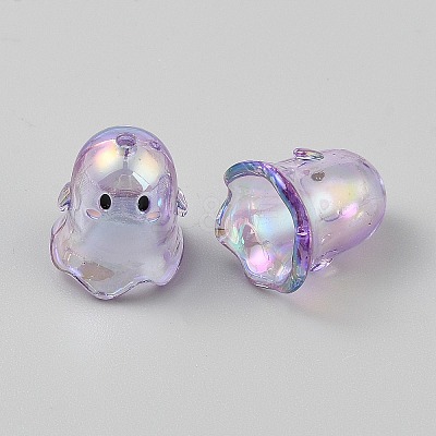 Transparent Acrylic Bead Caps TACR-WH0021-20A-1