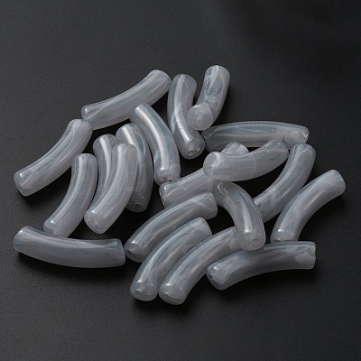 Opaque Acrylic Beads MACR-WH0007-83G-1