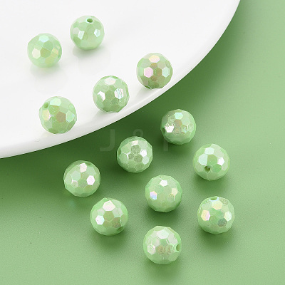 Opaque Acrylic Beads LS-X-TACR-S154-10F-01-1