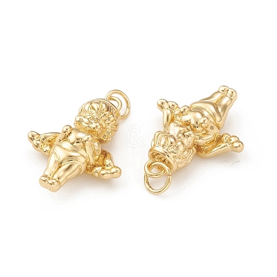 Eco-Friendly Brass Pendants KK-I698-18G-1
