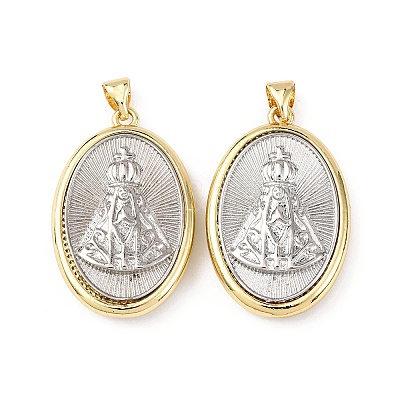 Brass Religion Pendants KK-K408-04G-04-1