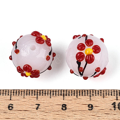 Handmade Lampwork Enamel Beads X1-LAMP-T023-23K-1