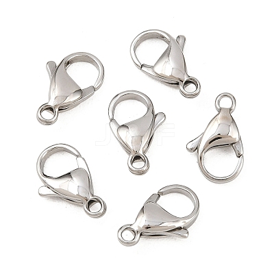 Tarnish Resistant 316 Surgical Stainless Steel Lobster Claw Clasps STAS-316-FL15A-1