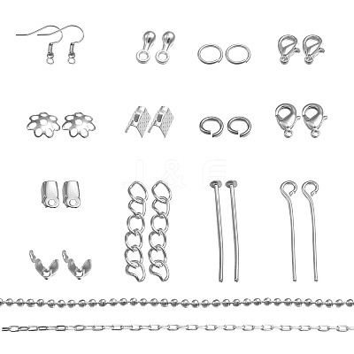 Metal Jewelry Findings Kits FIND-YW0001-05S-1