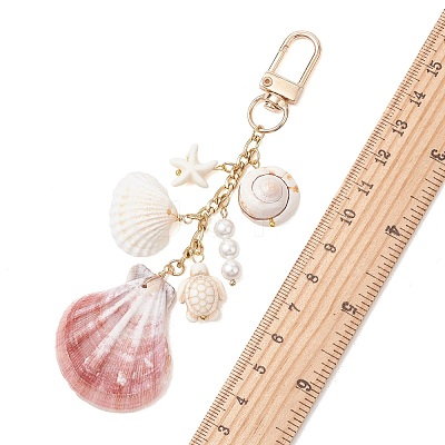Shell Pendant Decorations HJEW-TA00476-1