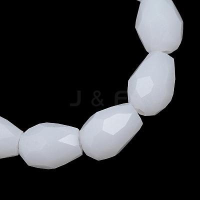 Opaque Solid Glass Bead Strands GLAA-R168-3x5-02C-1