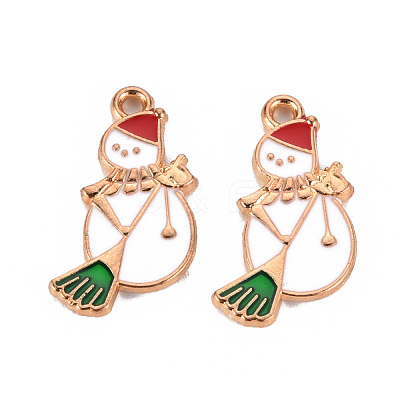 Eco-Friendly Alloy Enamel Pendants ENAM-T011-63-NR-1