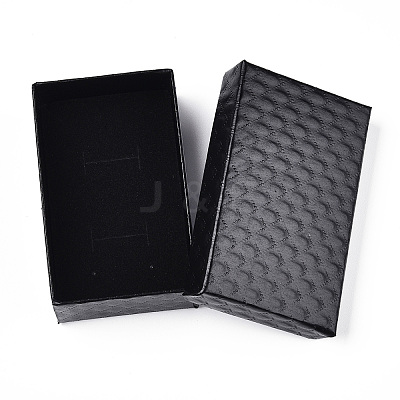 Rhombus Textured Cardboard Jewelry Boxes CBOX-T006-02A-1
