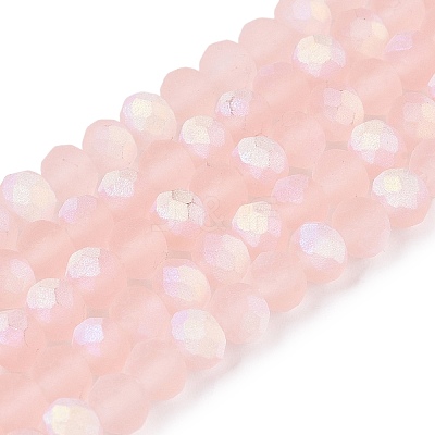 Transparent Glass Beads Strands EGLA-A044-T4mm-MB22-1
