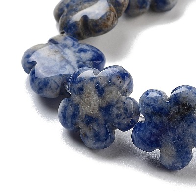 Natural Blue Spot Jasper Beads Strands G-F769-D01-01-1
